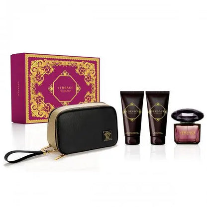 Indulge in Luxury with Versace Crystal Noir 4 Piece Gift Set Women’s Sets