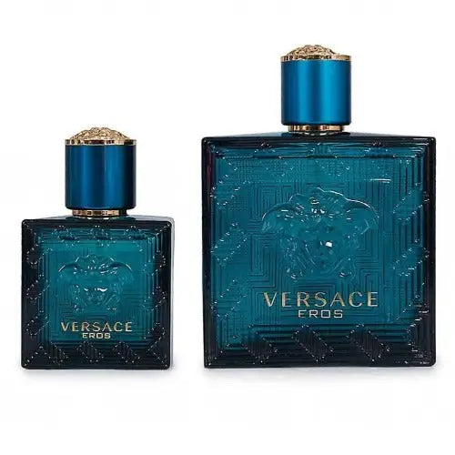 Versace Eros 2 Piece Gift Set: Ignite Freshness with Every Spray Men’s Sets