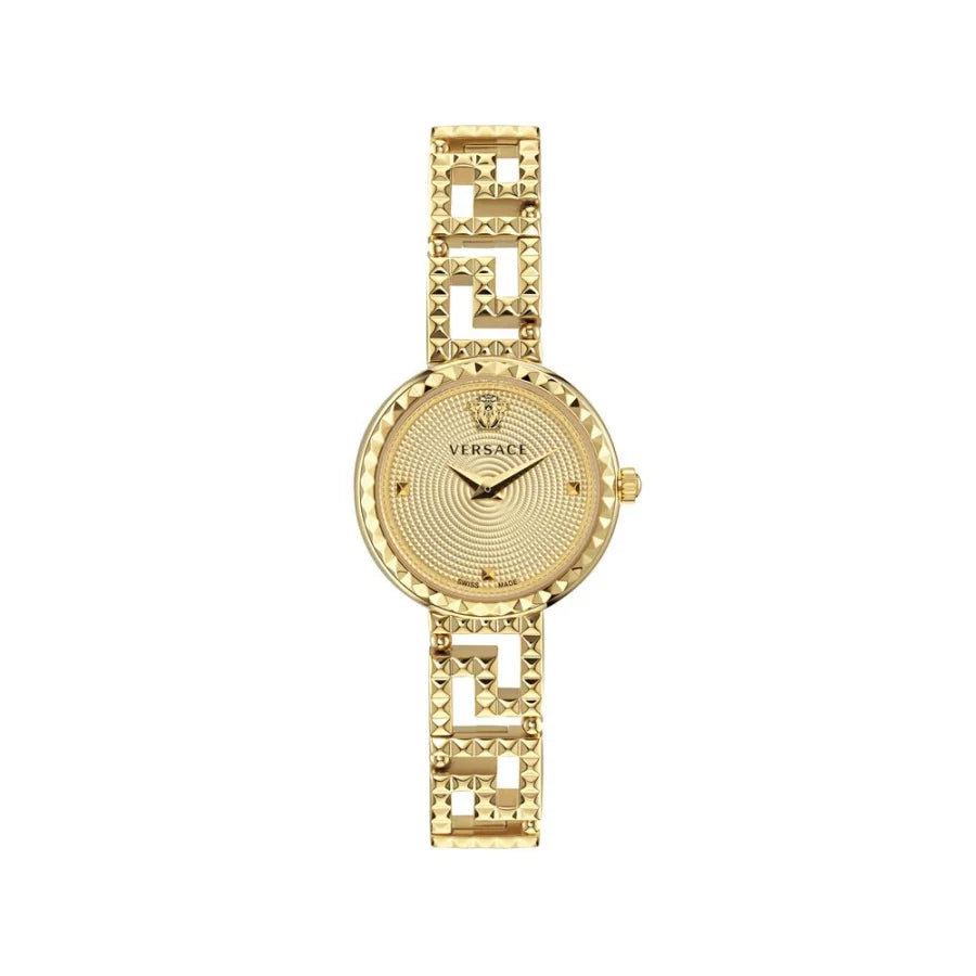Versace Gold Stainless Steel Dress Watch