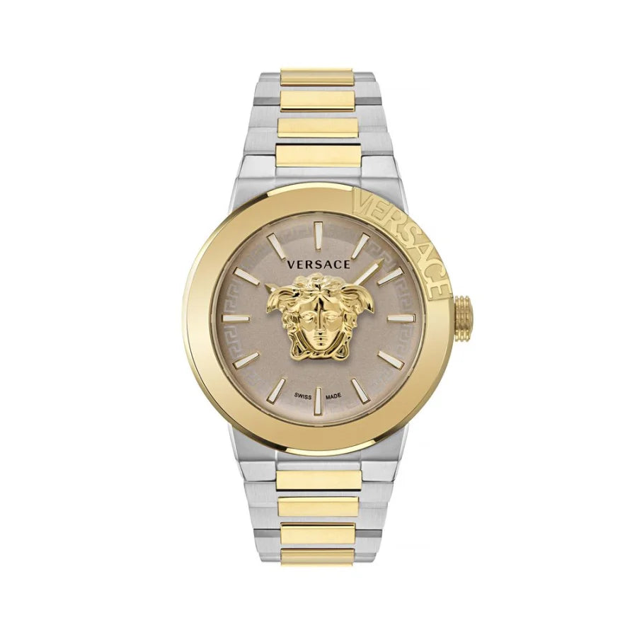 Versace Gold Stainless Steel Dress Watch