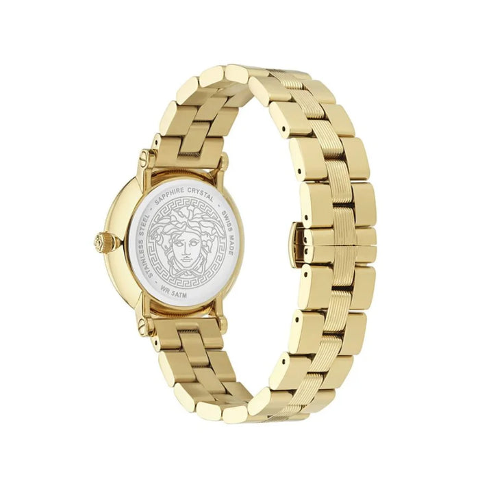 Versace Gold Stainless Steel Dress Watch