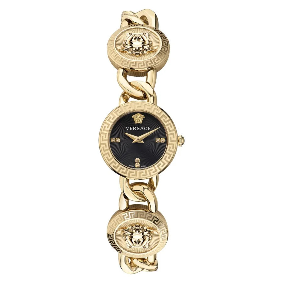 Versace Gold Stainless Steel Dress Watch