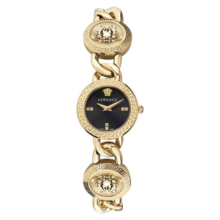 Versace Gold Stainless Steel Dress Watch