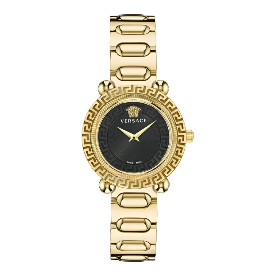 Versace Gold Stainless Steel Dress Watch