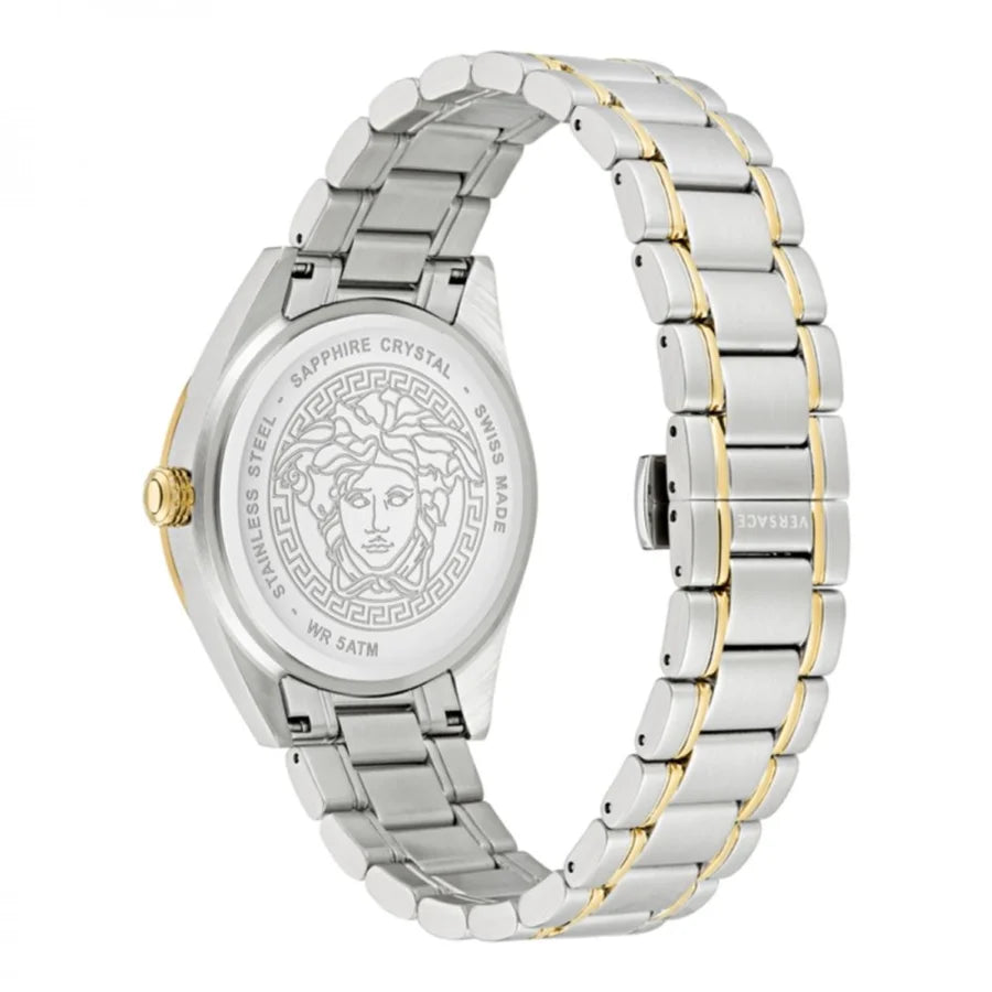 Versace Gray Stainless Steel Dress Watch