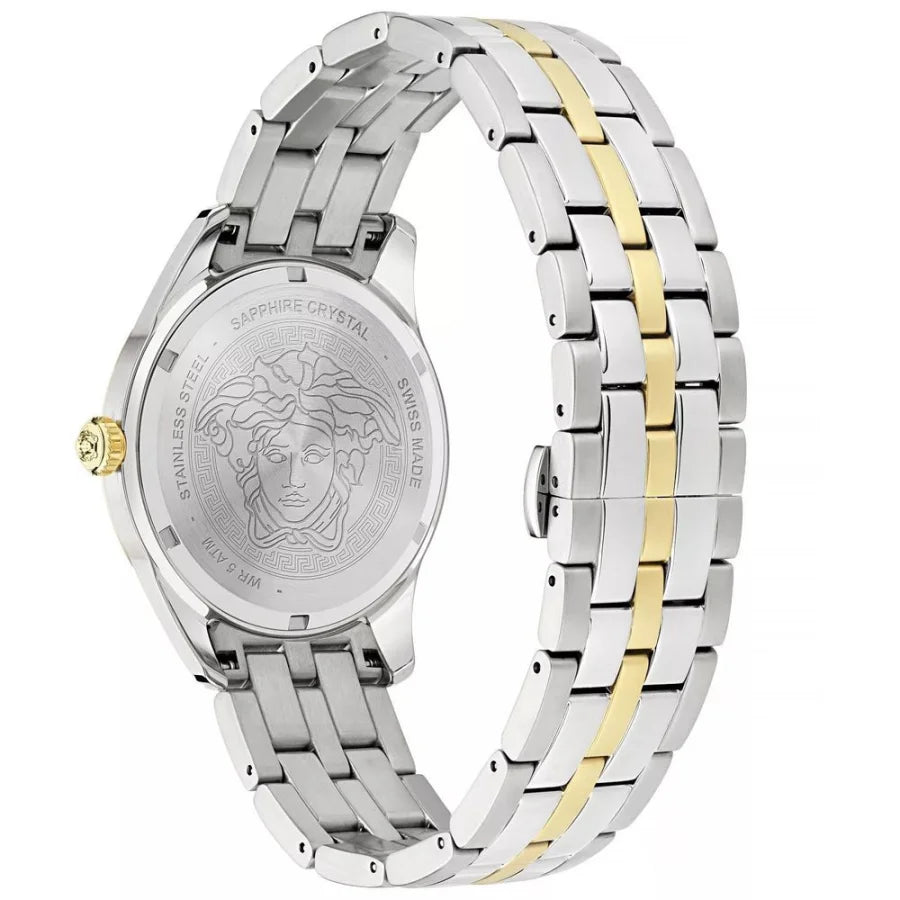 Versace Gray Stainless Steel Dress Watch
