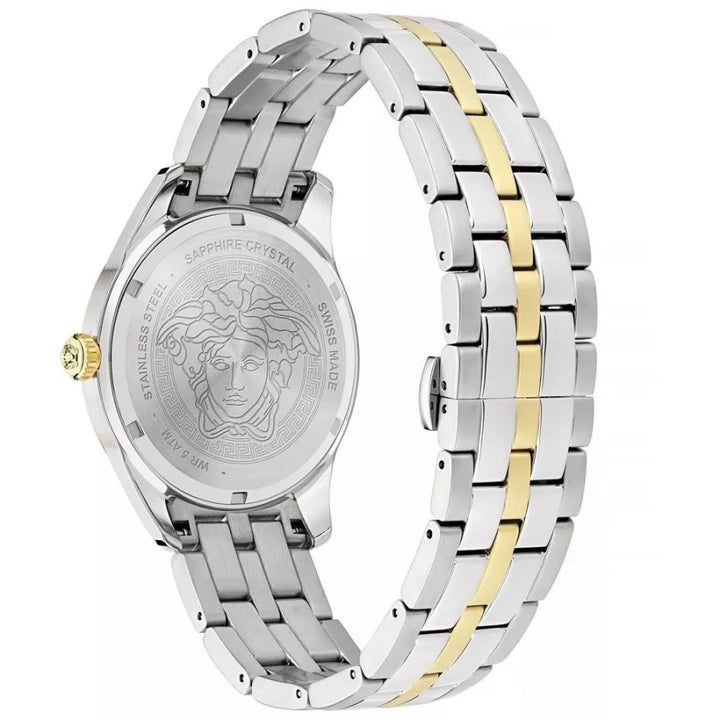 Versace Gray Stainless Steel Dress Watch