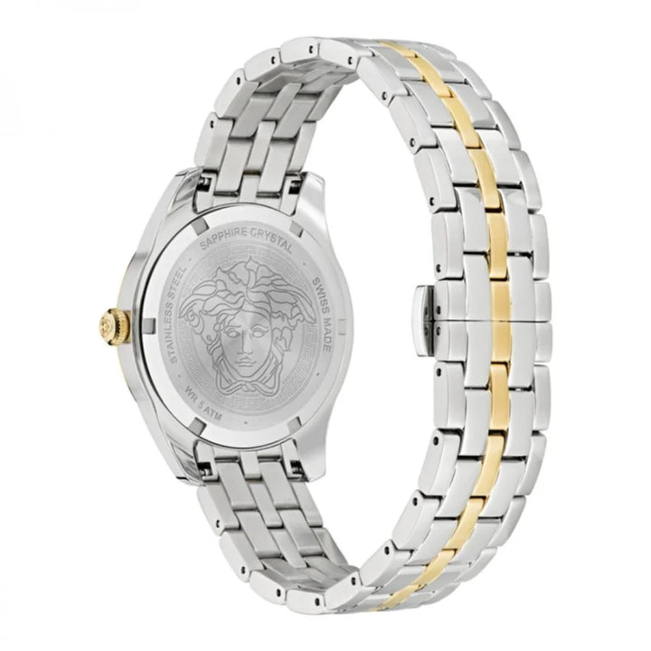 Versace Gray Stainless Steel Dress Watch