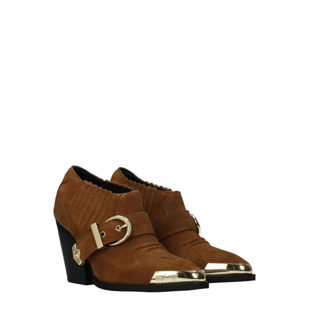 Versace Jeans Ankle Boots E0VZAS1171565903 Brown Suede Vintage Style