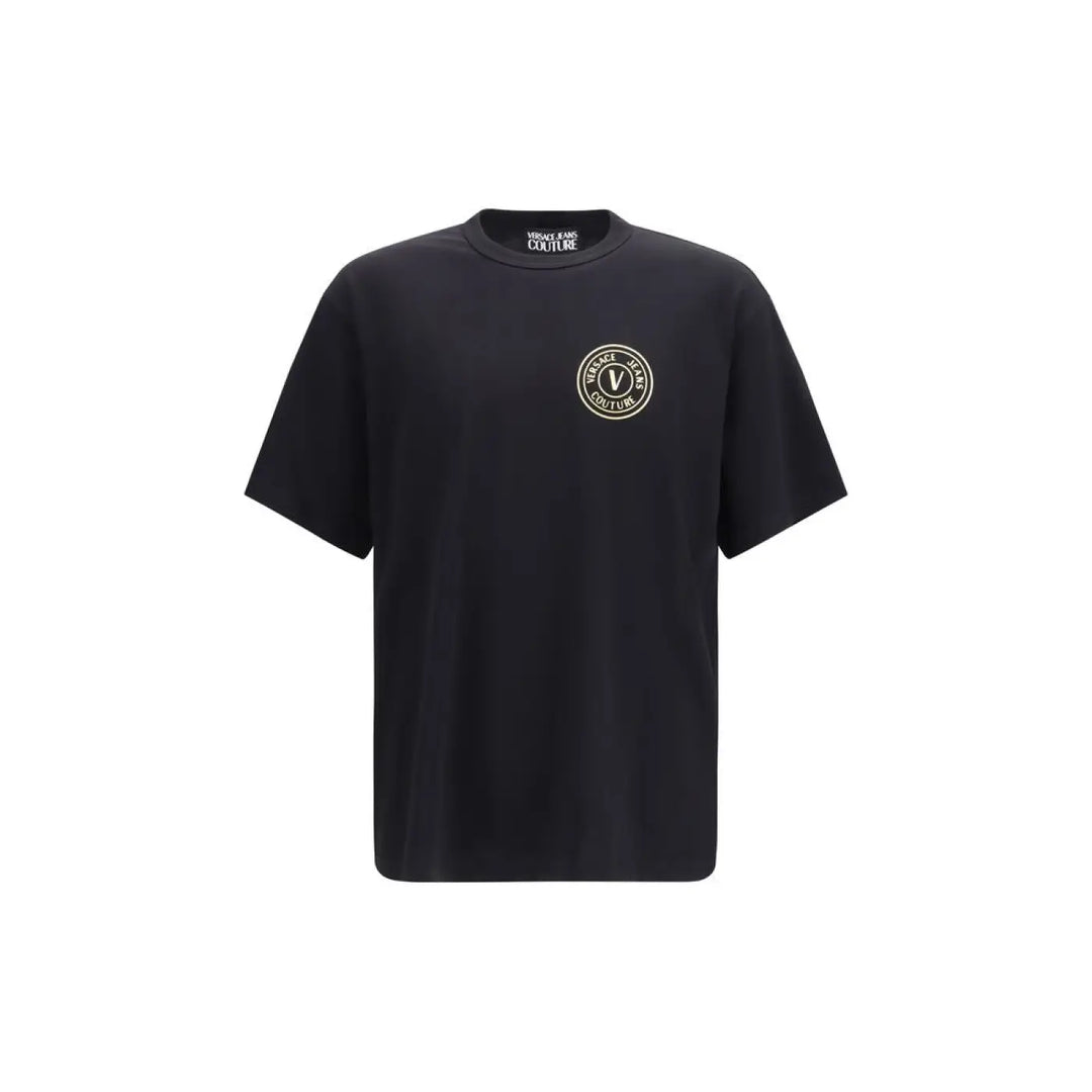 Versace Jeans Black Cotton T-Shirt