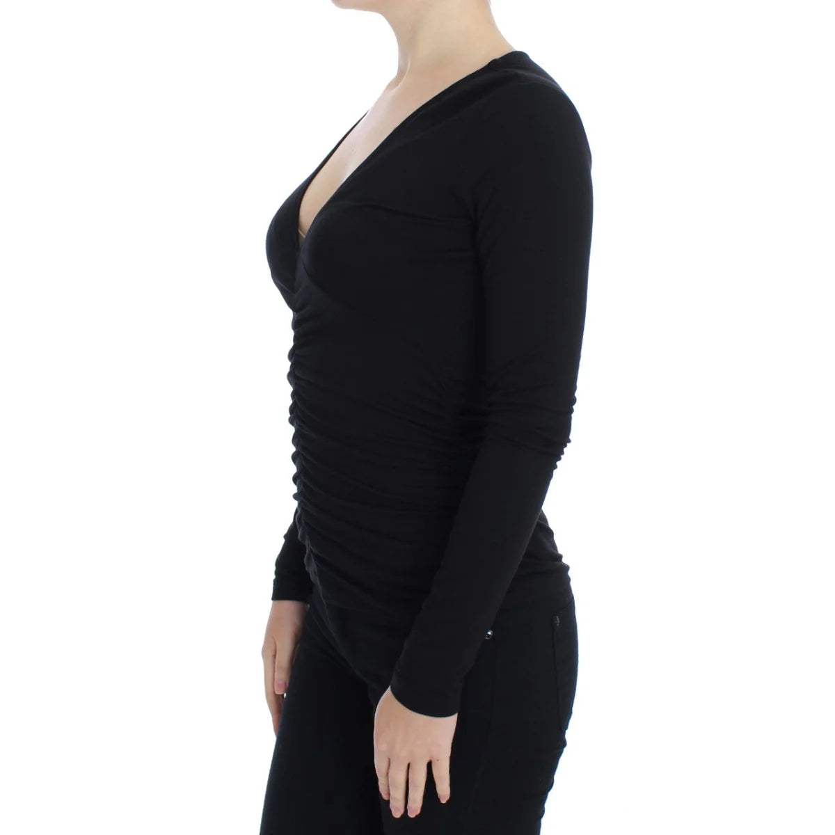 Versace Jeans Couture VJC Black Pullover Sweater Authentic Luxury Style