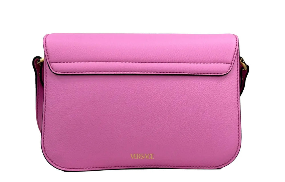 Versace - La Medusa Pink Leather Shoulder Crossbody Bag Purse