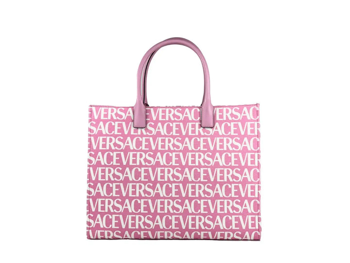 Versace Medusa Large Canvas Tote Bag Baby Pink