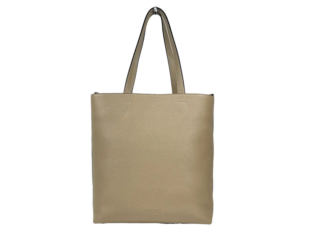 Versace Medusa Large Leather Tote Bag with Pouch