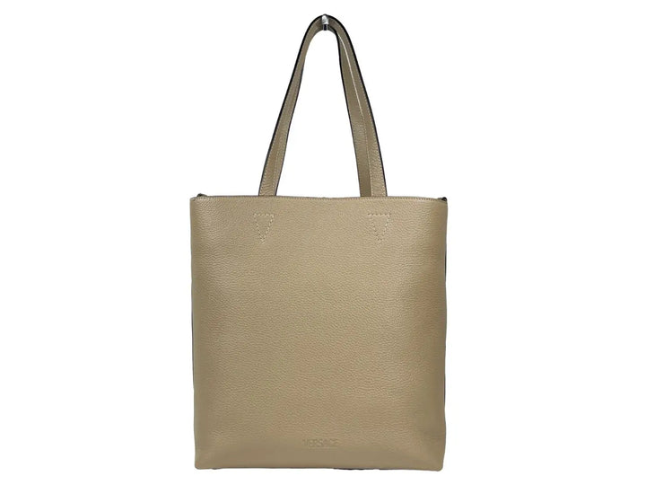 Versace Medusa Large Leather Tote Bag with Pouch