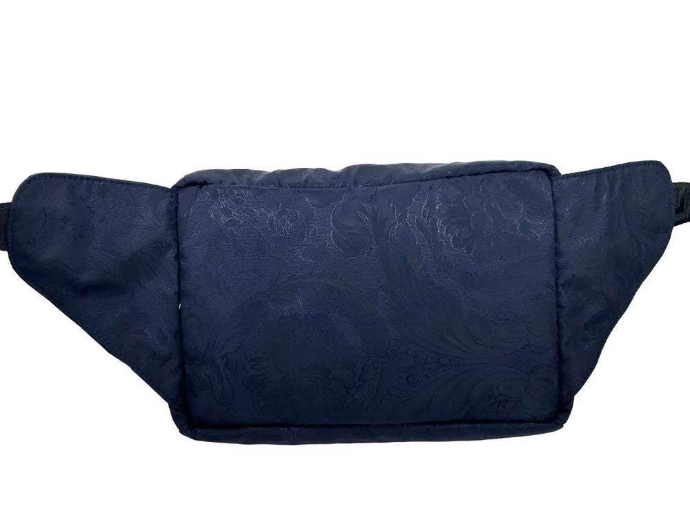Versace - Medusa Navy Nylon Belt Bag Waist Fanny Pack Purse