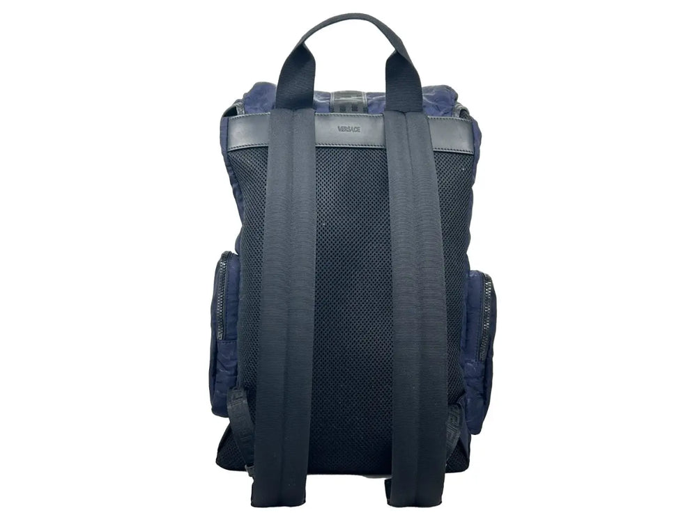 Versace - Medusa Nylon Buckle Drawstring Backpack Bag