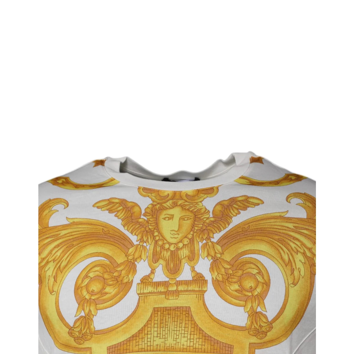 Versace Medusa Print Crew Neck T-Shirt Authentic Cotton Style