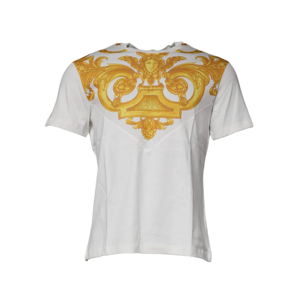Versace Medusa Print Crew Neck T-Shirt Authentic Cotton Style