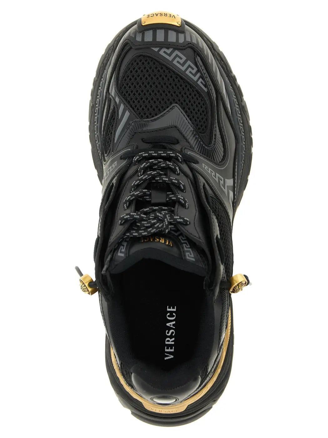 Versace Multicolor Calfskin Athletic Sneakers