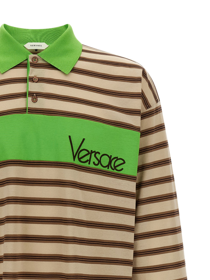 Versace Multicolor Cotton Polo Shirt