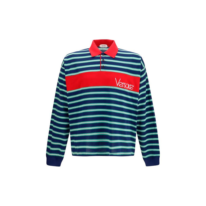 Versace Multicolor Cotton Polo Shirt
