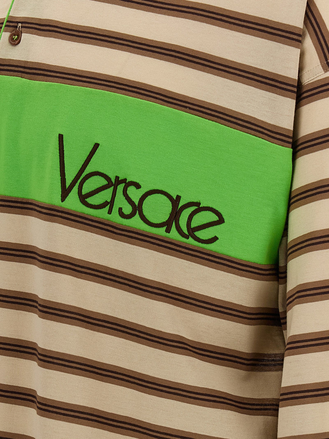 Versace Multicolor Cotton Polo Shirt