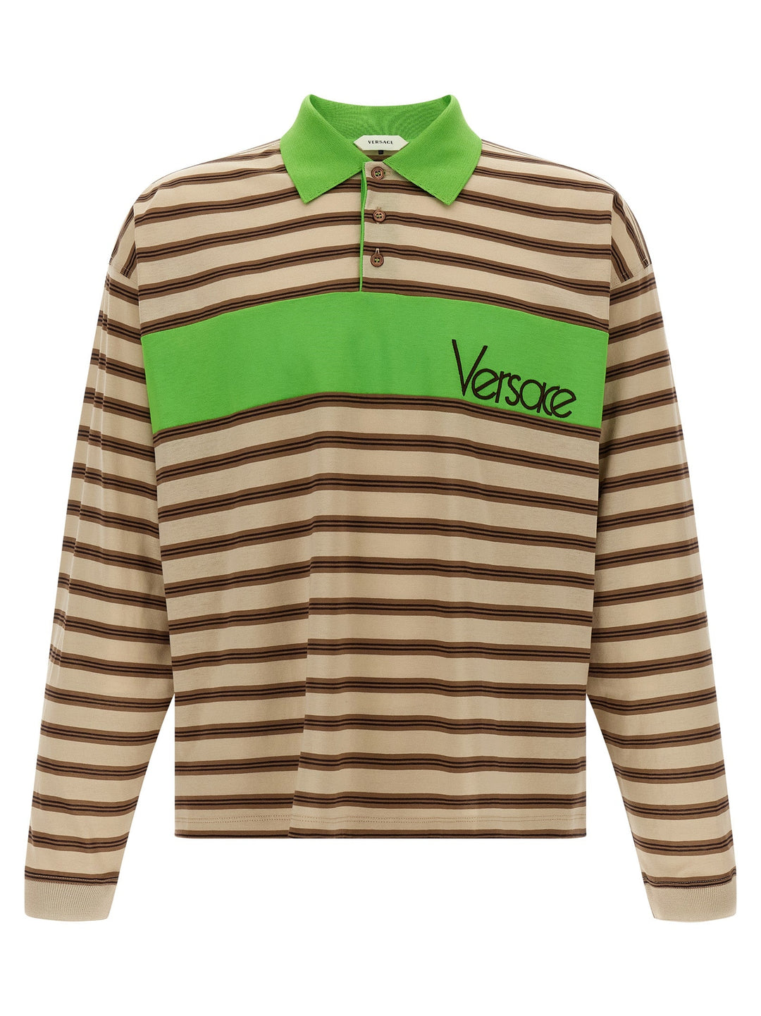 Versace Multicolor Cotton Polo Shirt