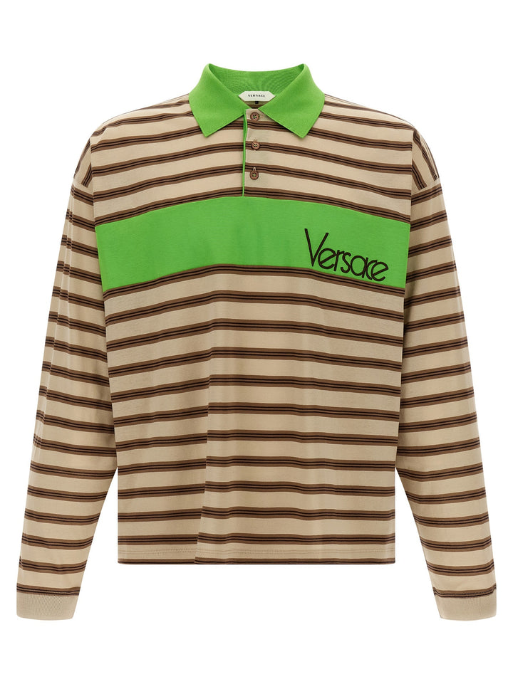 Versace Multicolor Cotton Polo Shirt