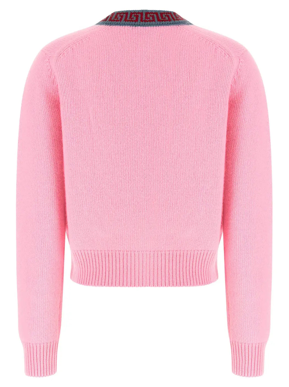 Versace Multicolor Virgin Wool Cardigan