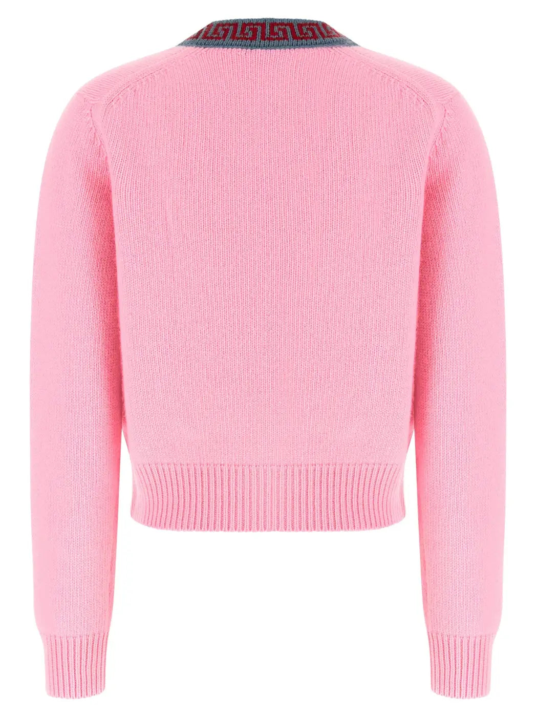 Versace Multicolor Virgin Wool Cardigan