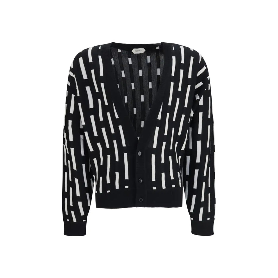 Versace Multicolor Wool Oves Aries Cardigan