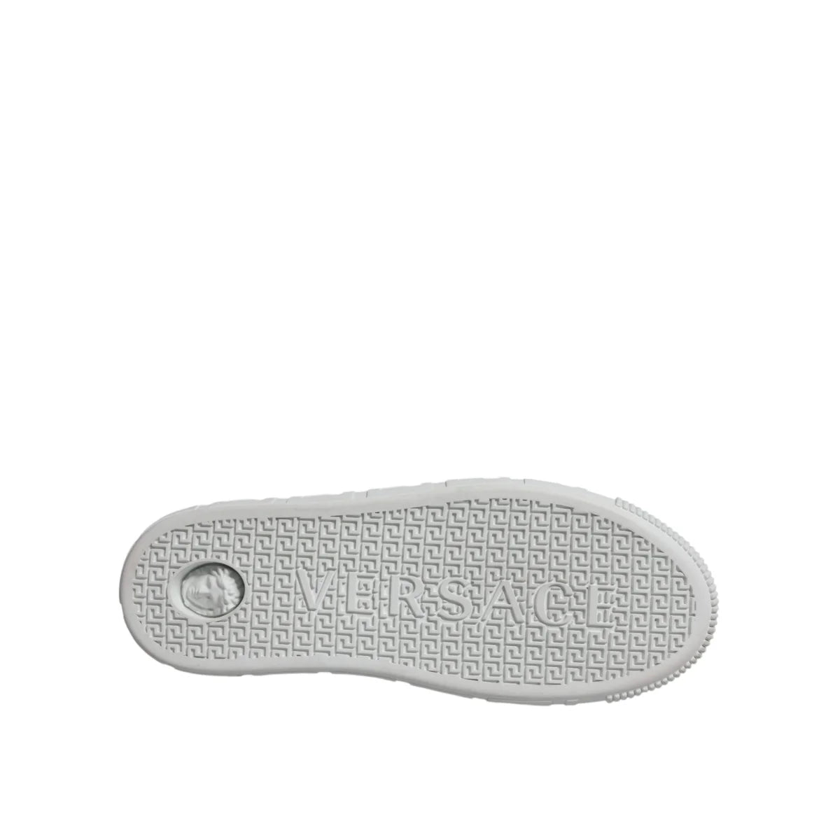 Versace Pink Leather Platform Sneakers Authentic White Two Tone Design