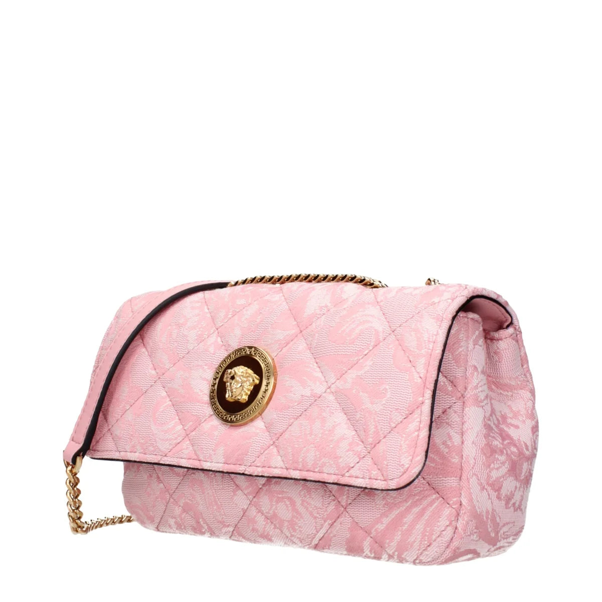 Versace Pink Shoulder Bag with Front Detail Fashion Clothing Accessory