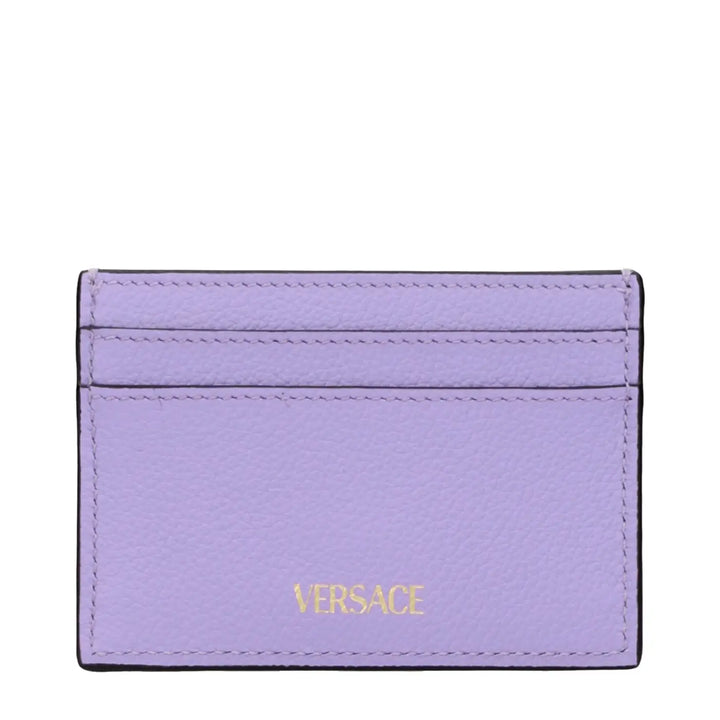 Versace Purple Leather Cardholder