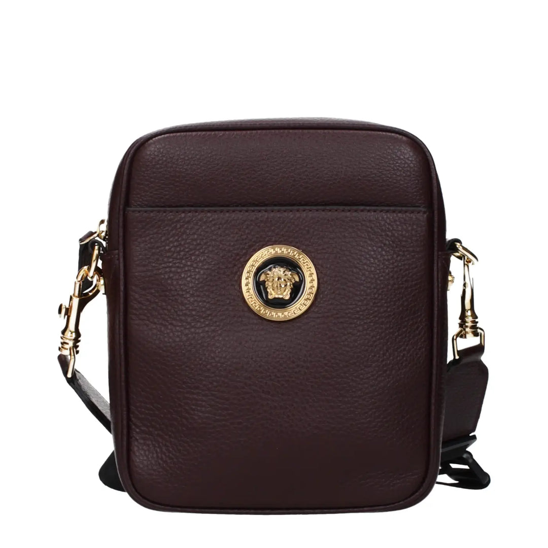 Versace Purple Leather Crossbody Bag