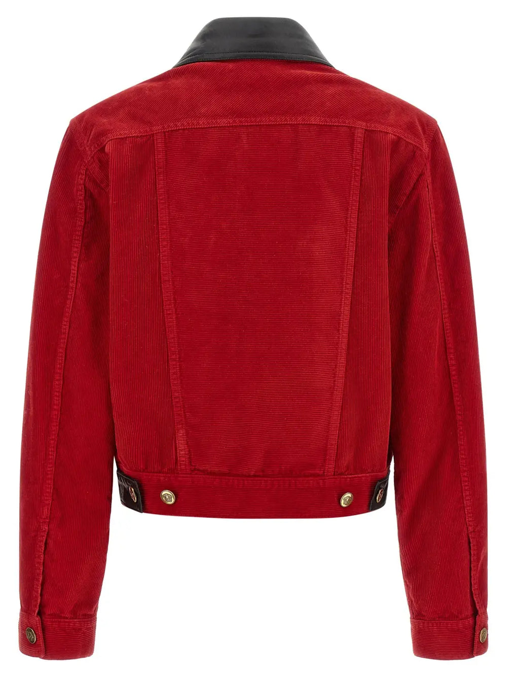 Versace Red Cotton Full-length Jacket
