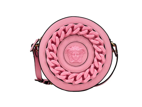 Versace - Round Disco Leather Camera Case Crossbody Bag