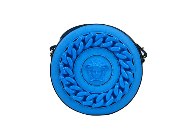 Versace - Round Disco Leather Camera Case Crossbody Bag