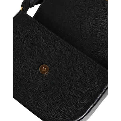 Versace Shoulder Bag with Brand Logo and Solid Color Strap