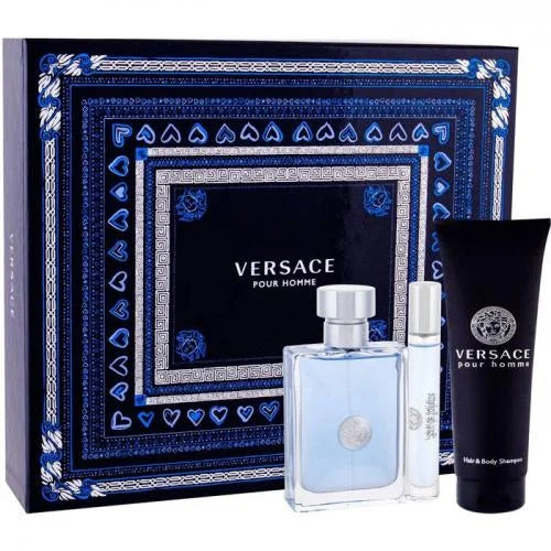 Versace Signature Gift Set with Eau De Toilette Spray and Perfume Men’s Sets