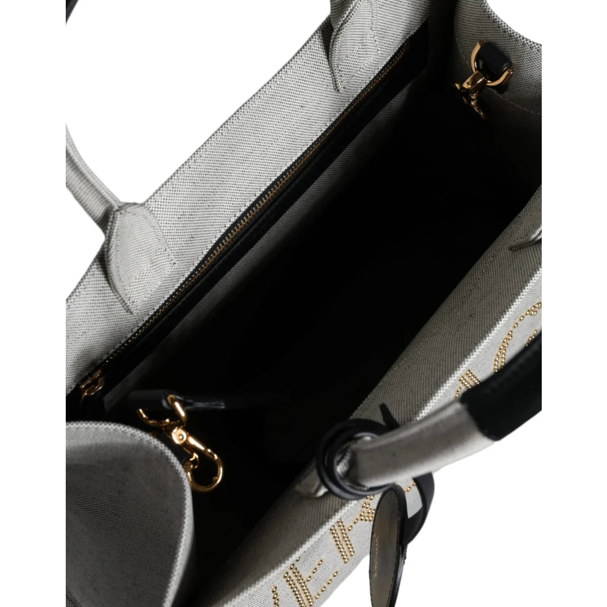 Versace Tote Bag with Crossbody Strap and Iconic Brand Logo