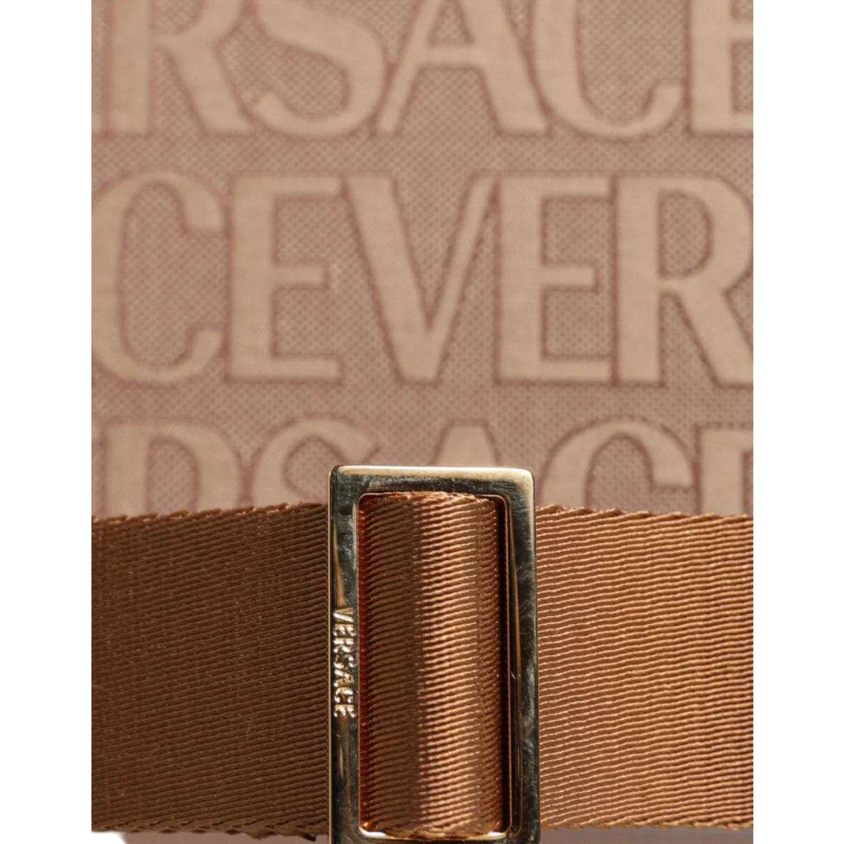 Versace Tote Solid Color Crossbody with Iconic Brand Logo