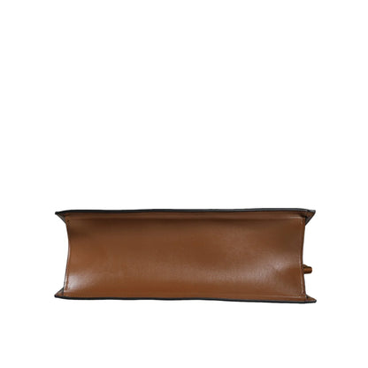 Versace Tote Solid Color Crossbody with Iconic Brand Logo