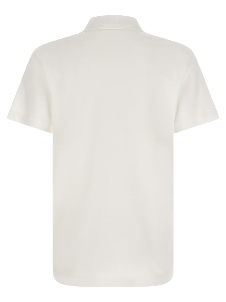 Versace White Cotton Polo Shirt