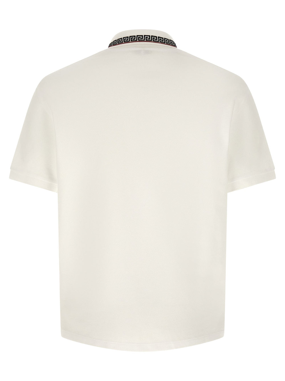 Versace White Cotton Polo Shirt