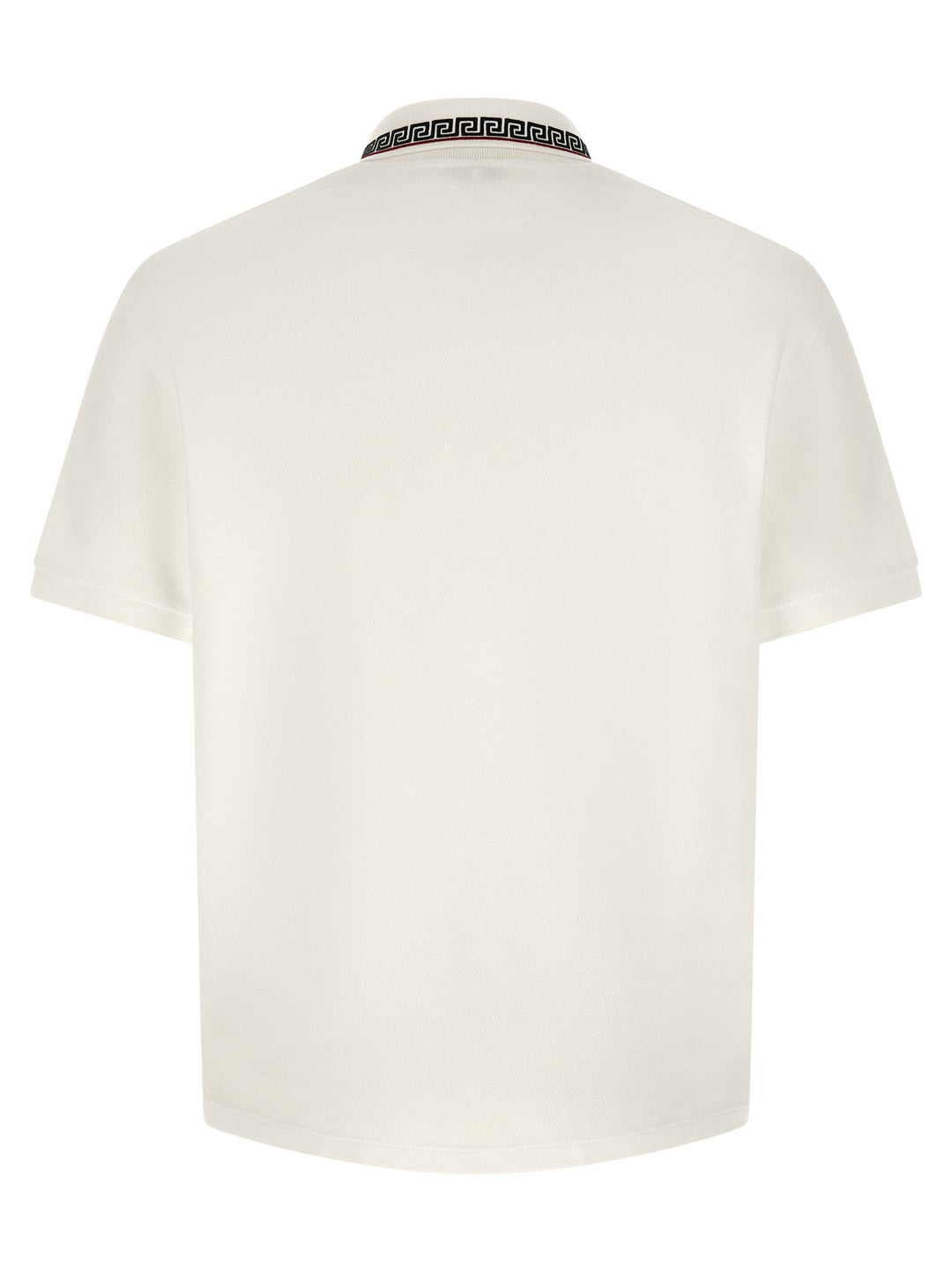 Versace White Cotton Polo Shirt