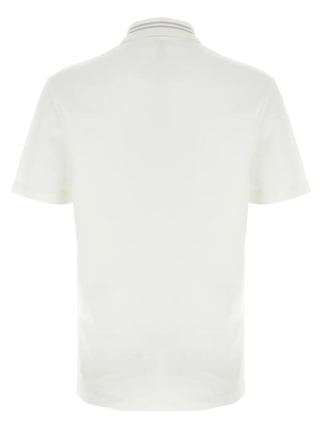 Versace White Cotton Polo Shirt