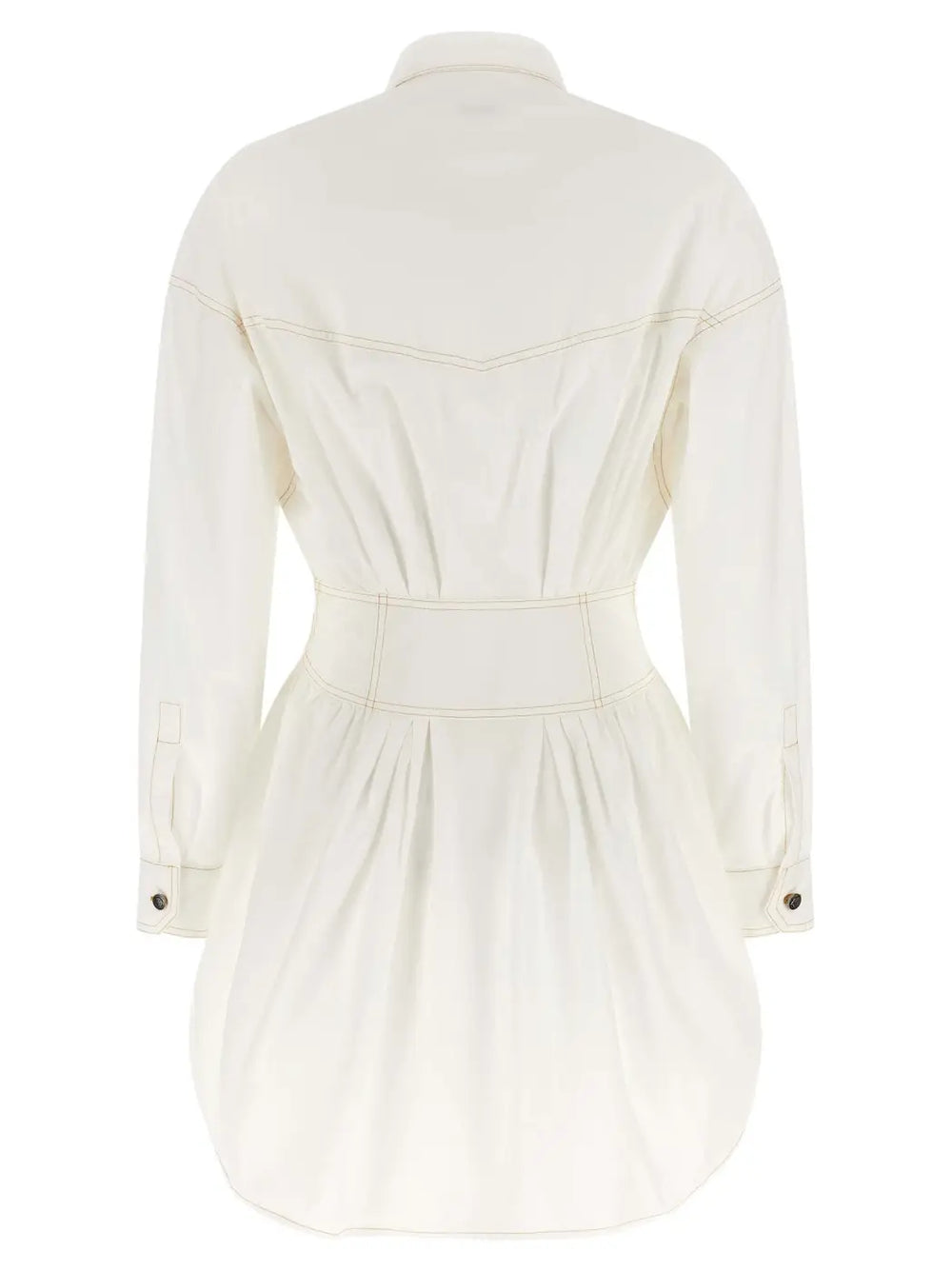 Versace White Cotton Short Dress