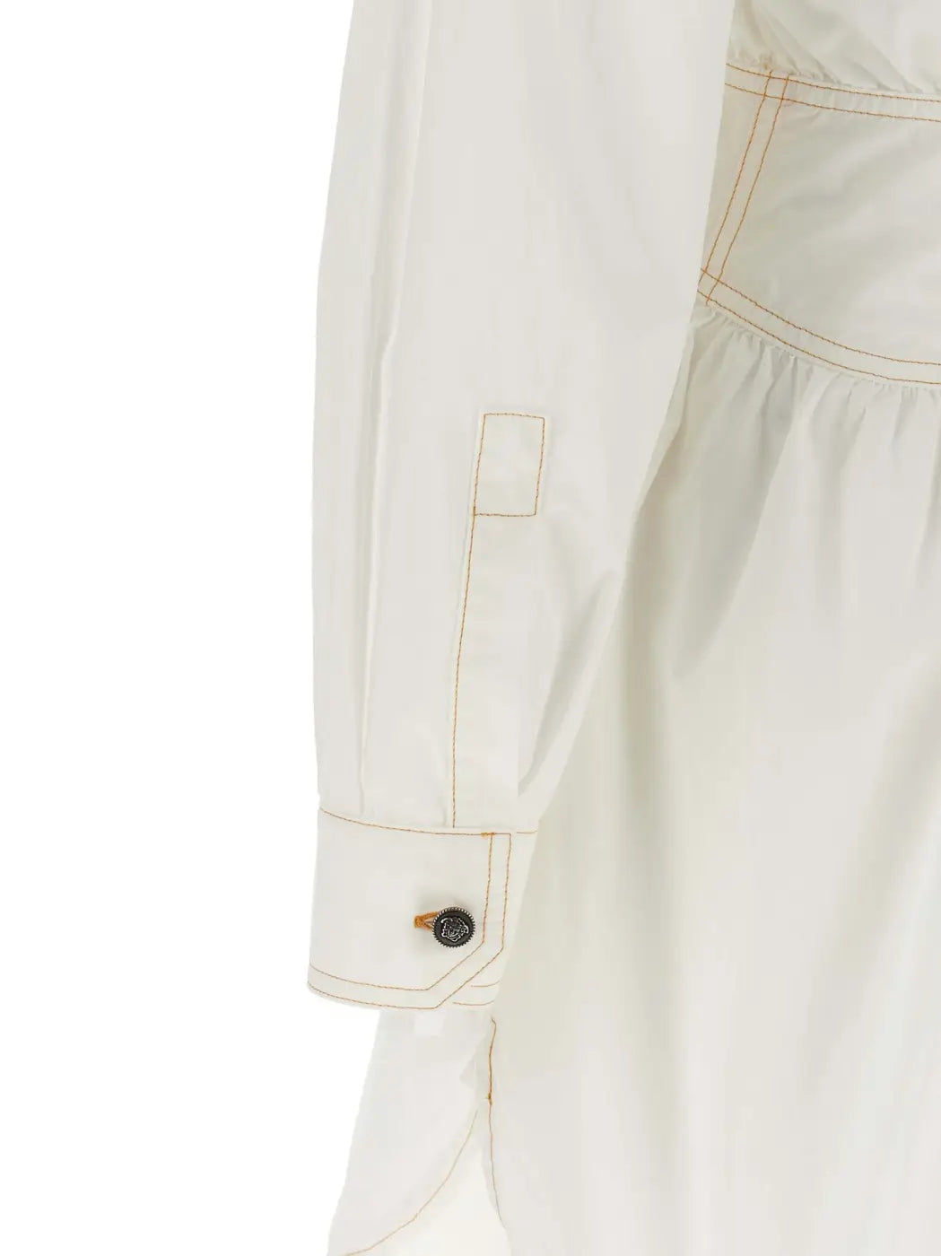 Versace White Cotton Short Dress